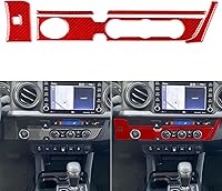 Vista 21 de NVCNX Real Premium Fibra de carbono compatible con Toyota Tacoma 2016-2017 Accesorios Car Dash Bed Interruptor de luz Panel Panel Cubierta