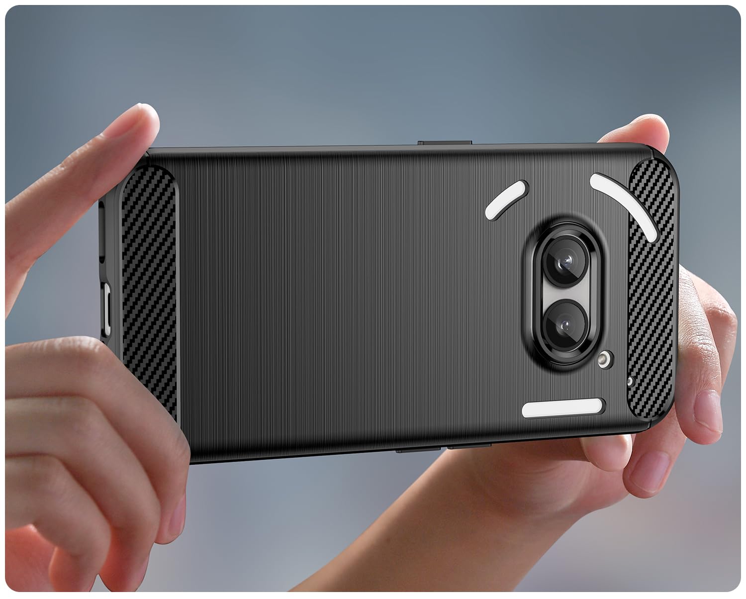 TUDIA compatibile con Cover Nothing Phone 3a 2025, [LUCION] Custodia protettiva antiurto in TPU anti-ingiallimento con retro rigido trasparente ultra sottile (Trasparente