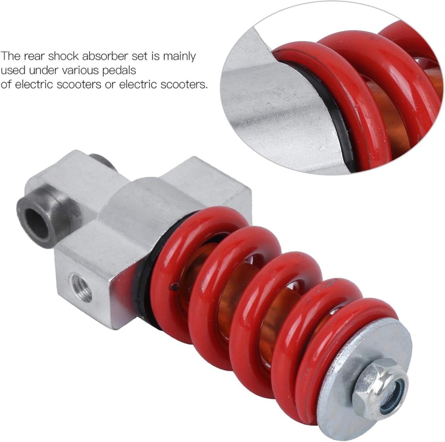 Pwshymi Rear Shock Absorber Electric Scooter Rear Shock Absorber Professional 10in Electric Scooter Rear Shock Absorber Comfortable for 8in 10in Electric Scooter - Image 4