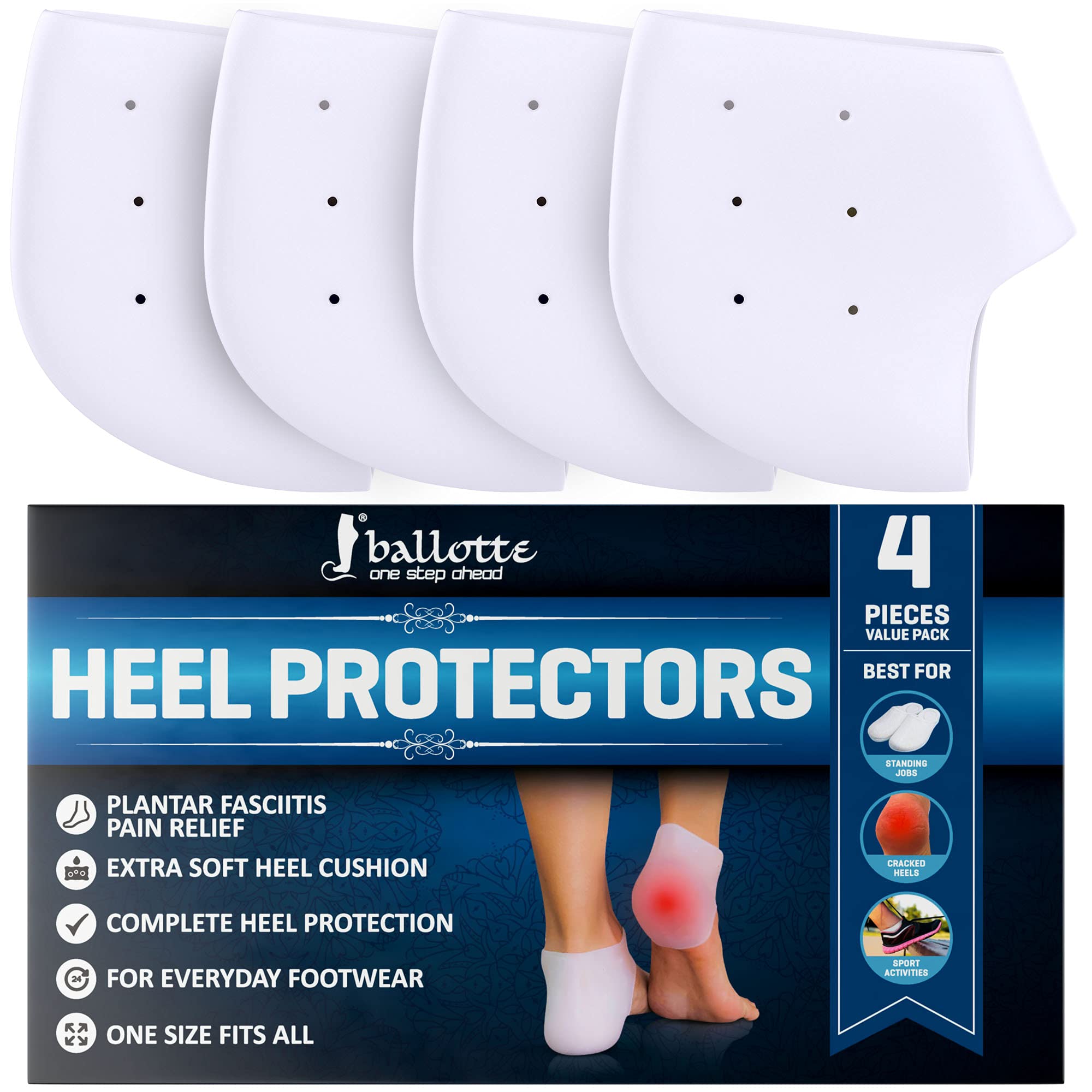 Silicone Heel Protector, Strong and Breathable Heel Protectors, Heel