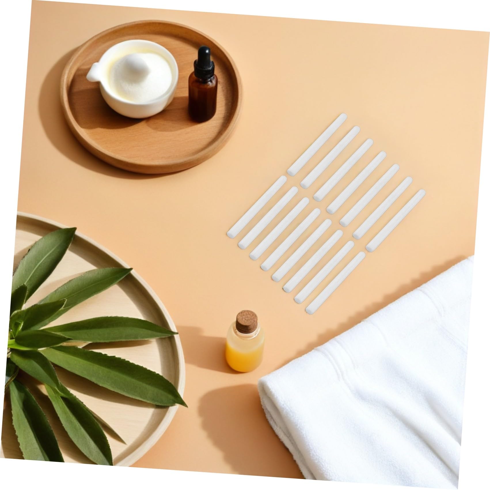 Beavorty Duftstäbchen für Aromadiffusoren 15 Stück Baumwollstäbchen zur Duftstoffverteilung bei Aromatherapie und Raumluftverbesserung