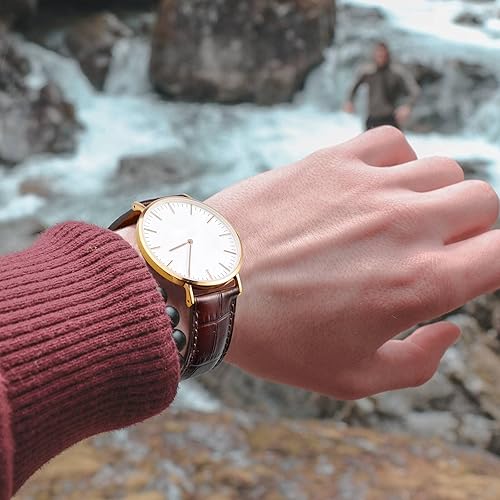 Miniatura 6 de WOCCI Watch Bands, Italian Leather, Embossed Alligator Grain, Choose Color & Width 14mm 18mm 19mm 20mm 21mm 22mm