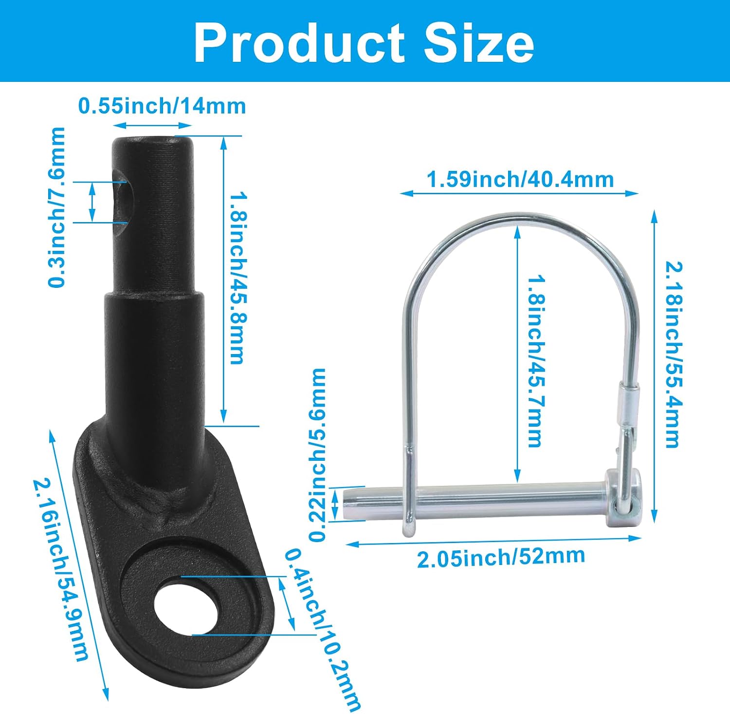 Bike Trailer Hitch Connector, Bicycle Trailer Coupler Adapter Attachment