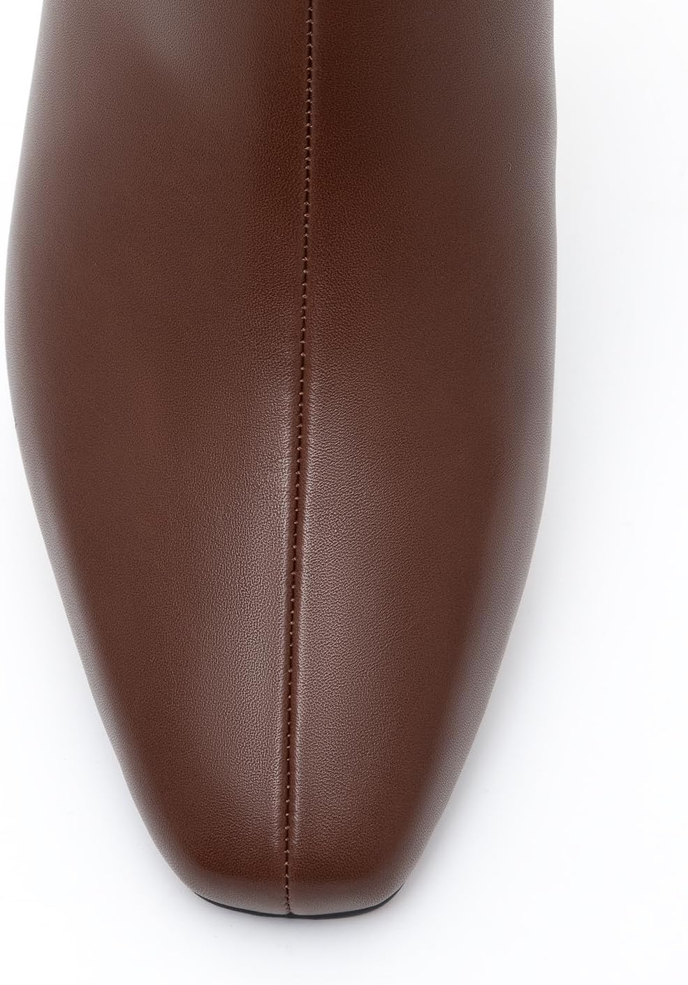 Athlefit Women's Ankle Boots Comfortable Low Heel Pointed Square Toe Dress Short Boots with Side Zipper - Image 3