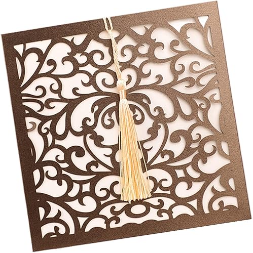 20 piezas de invitaciones de boda cortadas con láser con sobres para boda, despedida de soltera, quinceañera, compromiso, dulce cumpleaños de 16 disponible en Yaxa El Salvador