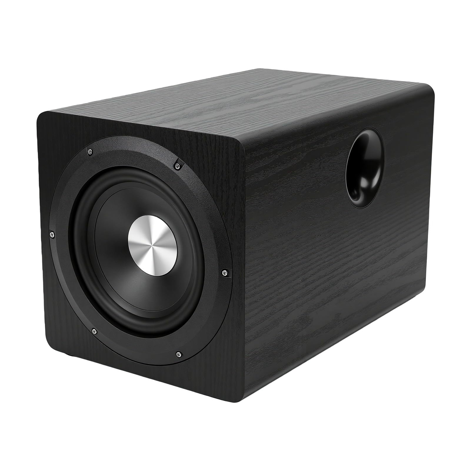 Cuifati Subwoofer Alimentato da 6,5 ​​pollici 100 W RMS Bassi Profondi | Bassa Frequenza HiFi, Impedenza 4Ω, Cabinet in Fibra di Legno Sintetica, Uso Home Theater, Suono di Gioco Coinvolgente