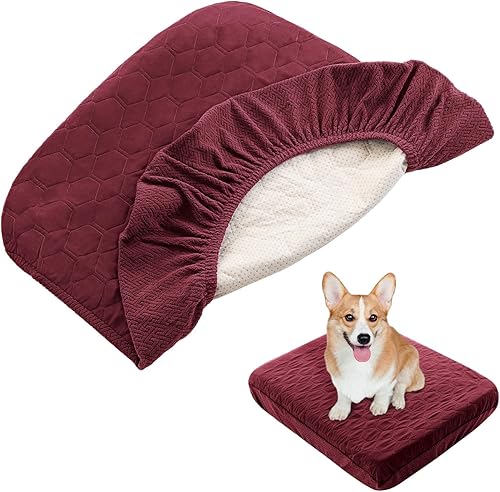 Miniatura 8 de nanbowang Fundas impermeables de repuesto para cama de perro, lavable, fácil de quitar, funda de almohada para perro, funda de cama para mascotas,