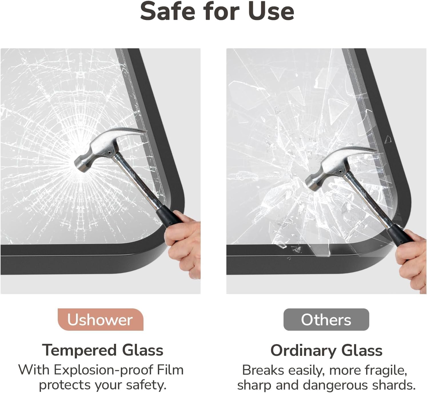 Bathroom Mirror for Wall,24X32 Inch Rounded Rectangle Mirror,Matte Black Bathroom Vanity Mirror,Tempered HD Glass,Anti-Rust, Hangs Horizontally or Vertically