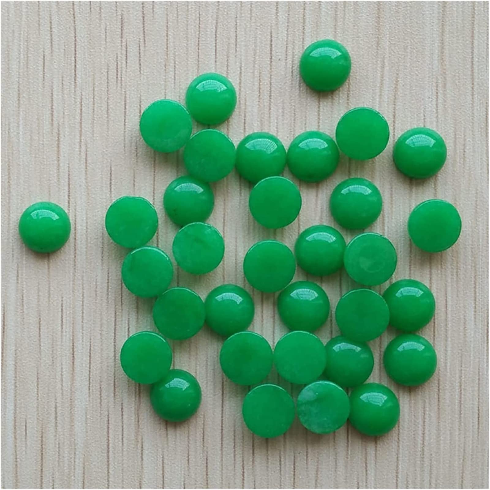 Perles de jade malaisien en pierre naturelle polie de 10 mm pour création haut de gamme