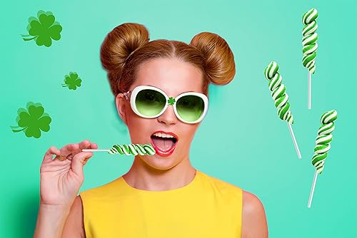 Miniatura 9 de Paletas de torsión del día de San Patricio, caja de recuerdos de fiesta, envueltas individualmente (paquete de 24)