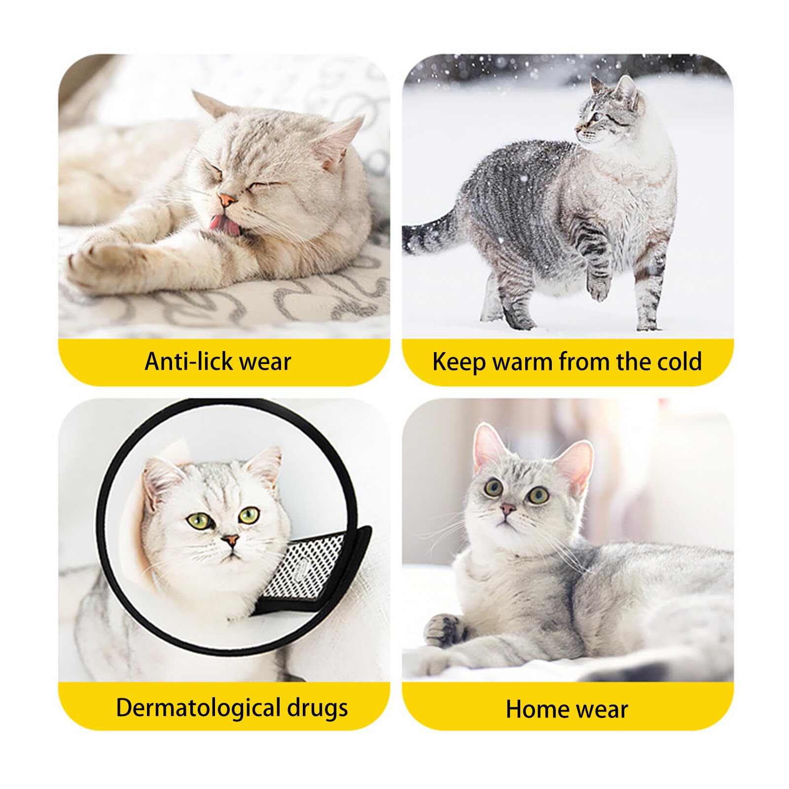 Tnfeeon Collier De Récupération Doux Pour Chat Et Chien – Cône élisabéthain En Coton – Fermeture Ajustable – Taille XL