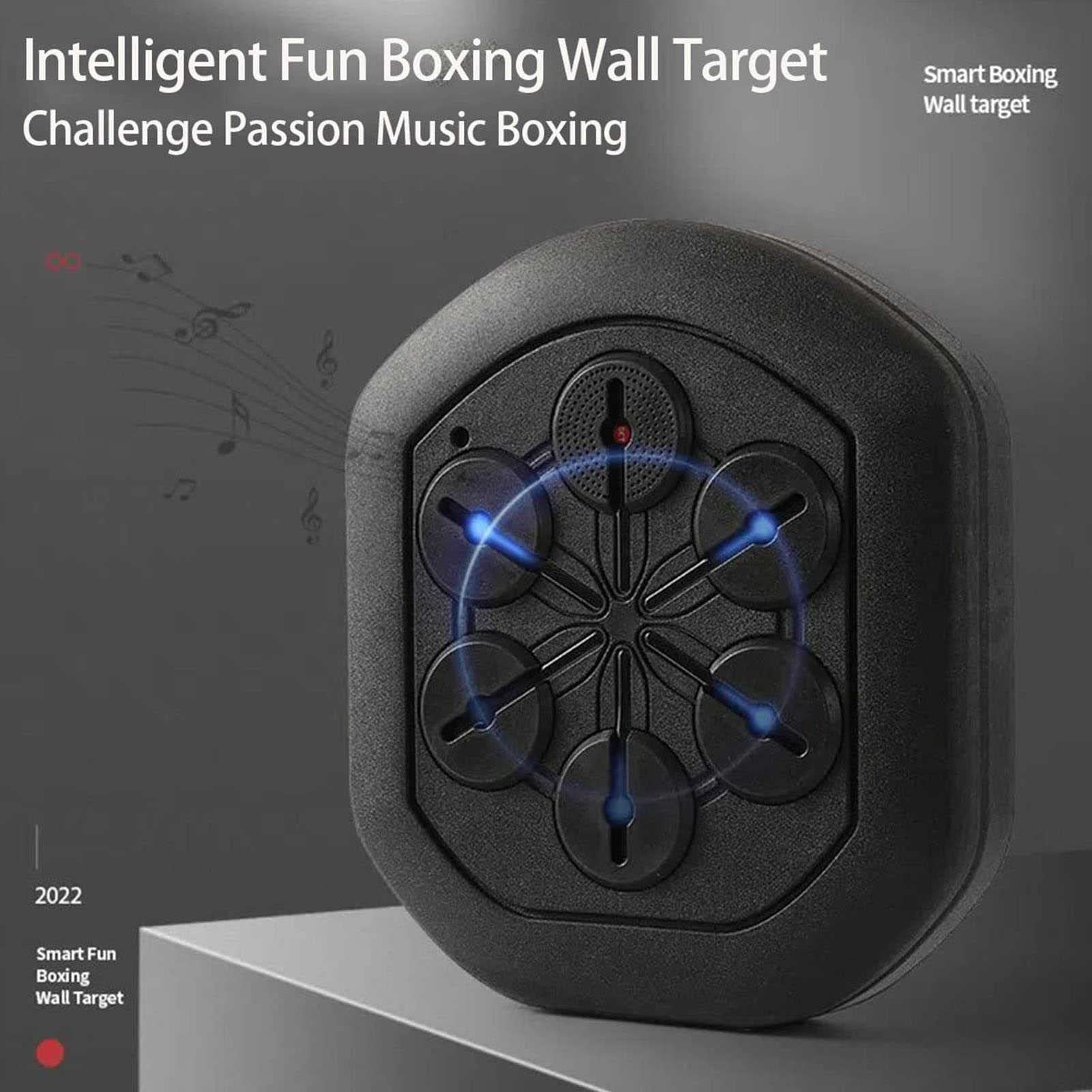 Blanco de Pared de Boxeo Electrónico de Música, Máquina de Boxeo Musical, Entrenamiento de Boxeo Montado en la Pared, Blanco de Boxeo, para Niños Y Adultos