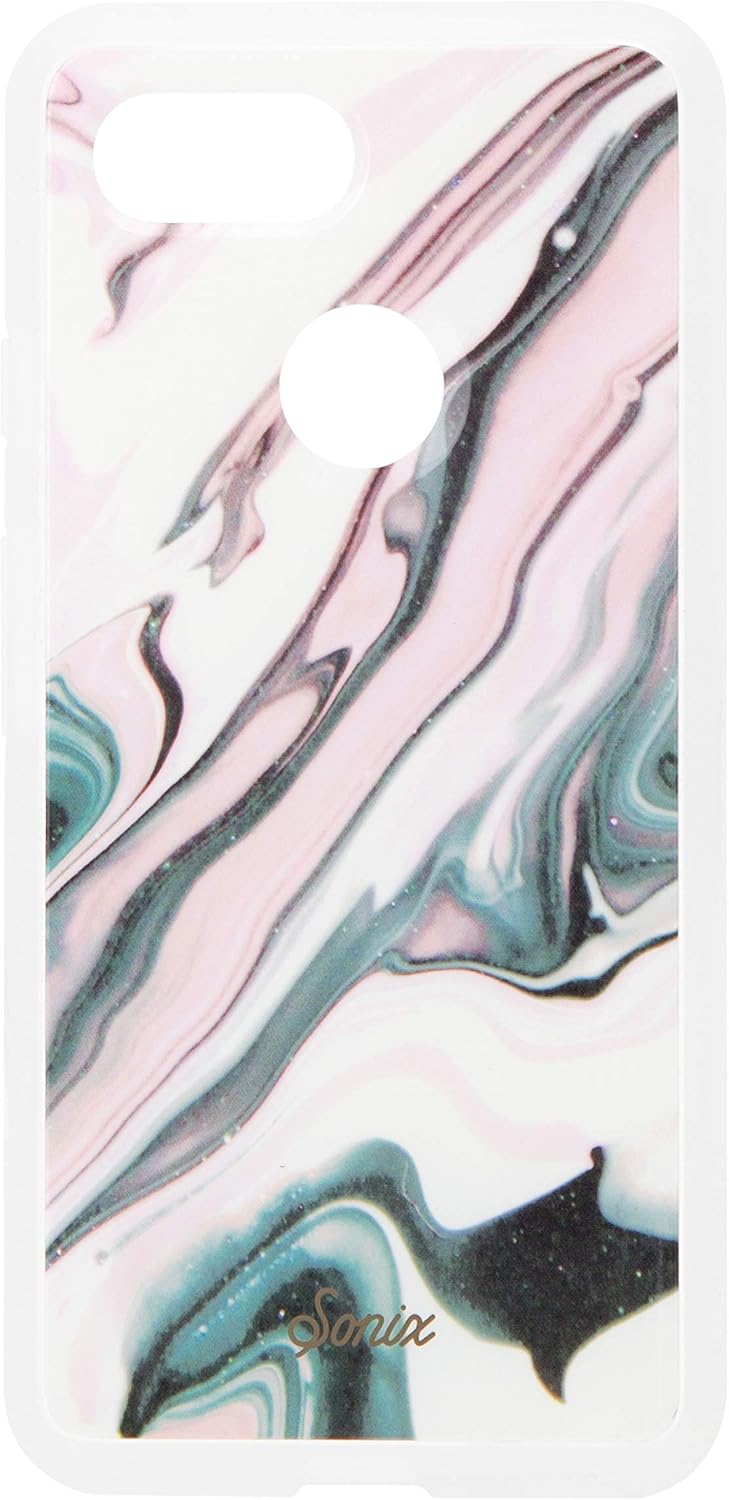 Sonix Blush Quartz (Marble) Cell Phone Case [Military Drop Test Certified] Women's Protective Clear Series for Google Pixel 3