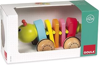 Goula D53454 Nachziehtier Ziehraupe Spielzeug