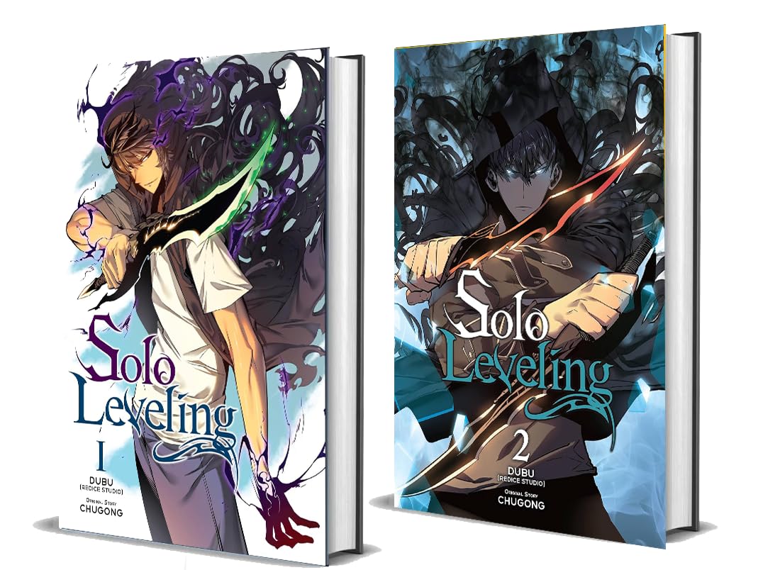 Image of Solo Leveling 1 + Solo Leveling 2 Manga Black & White Edition