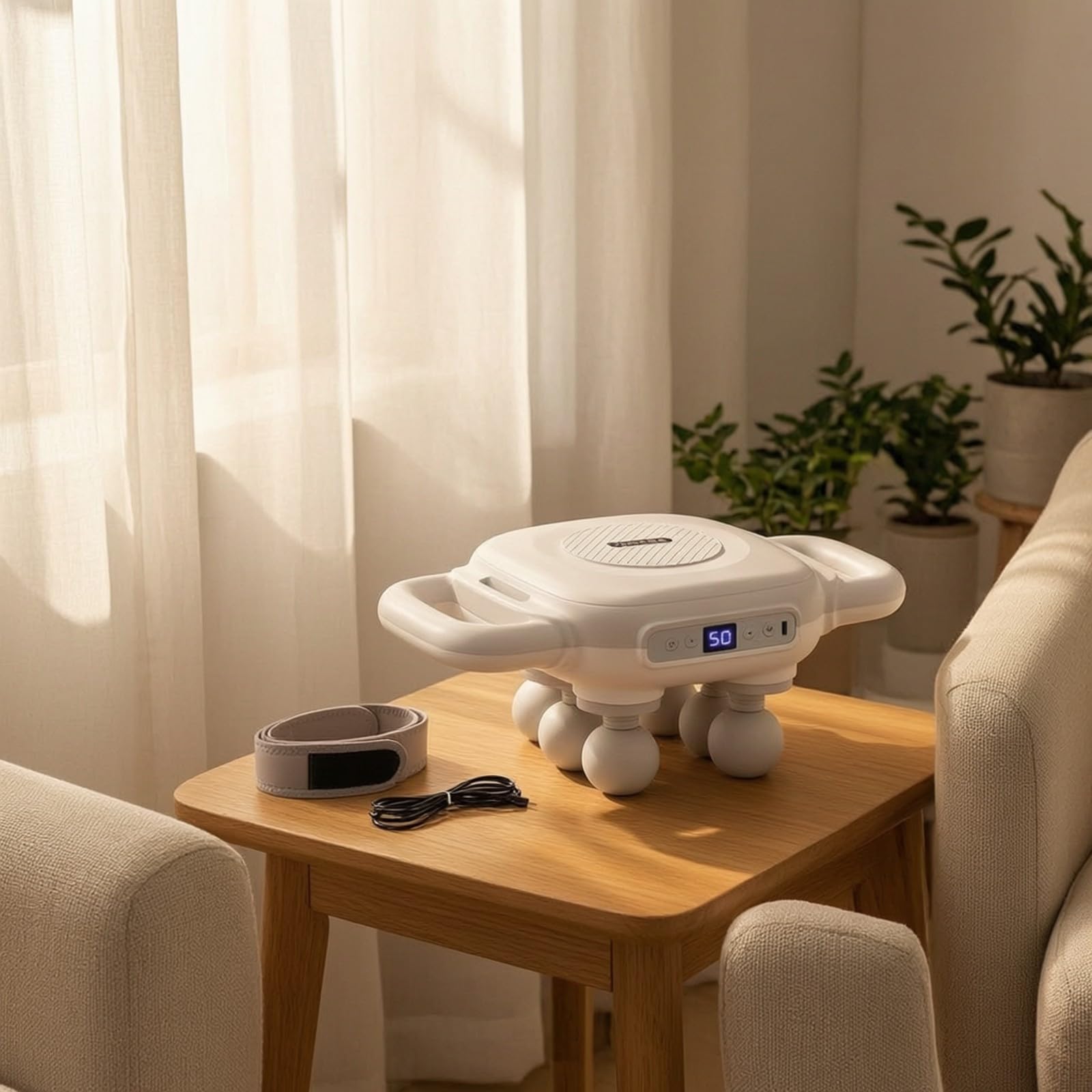 Masseur à Percussion Portable Appareil Massage D'énergie Rechargeable Polyvalent pr Sportifs, L'entraînement