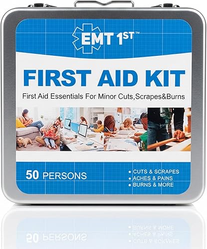 Miniatura 8 de EMT 1st 73 Piezas Kit Mini de Primeros Auxilios de Emergencia Bolsa con 23 Artículos Únicos y Manta de Emergencia, Kit de Primeros Auxilios para