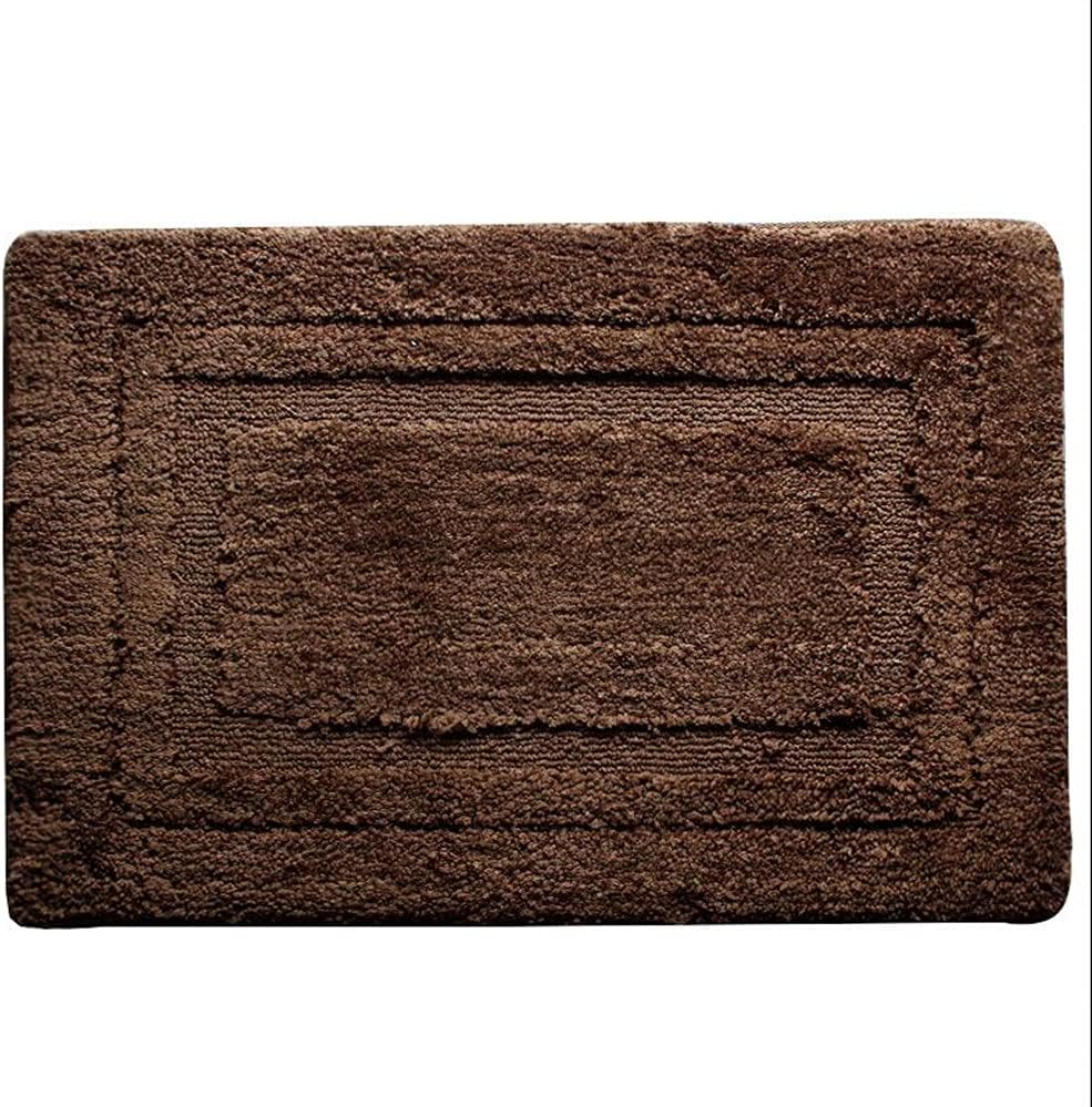 Judy Dre am Soft Plush Bedside Area Rug Non-Slip Bath Floor Mat for Kitchen/Bedroom Thick Absorbent Rugs Indoor Outdoor Mats (Brown, 18"X30")