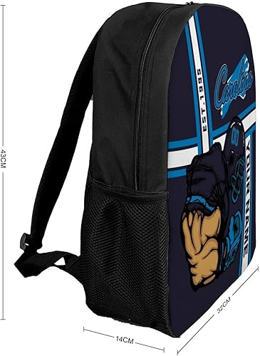 Miniatura 3 de Mochila de hombro personalizada con cualquier número de nombre, 17 pulgadas, gran capacidad, bolsa para computadora portátil, bolsa de libros,