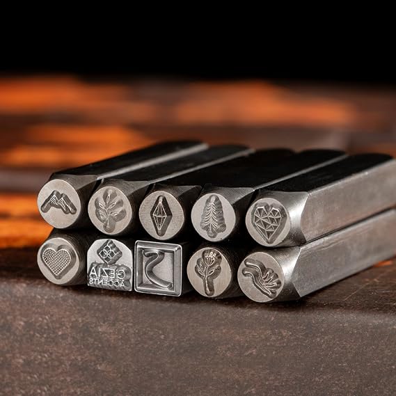 Custom Metal Stamp for Pottery - Custom Metal Punch Stamp for DIY Custom & Handmade,Metals Stamping Punch Tools for Clay,Steel and Jewelry