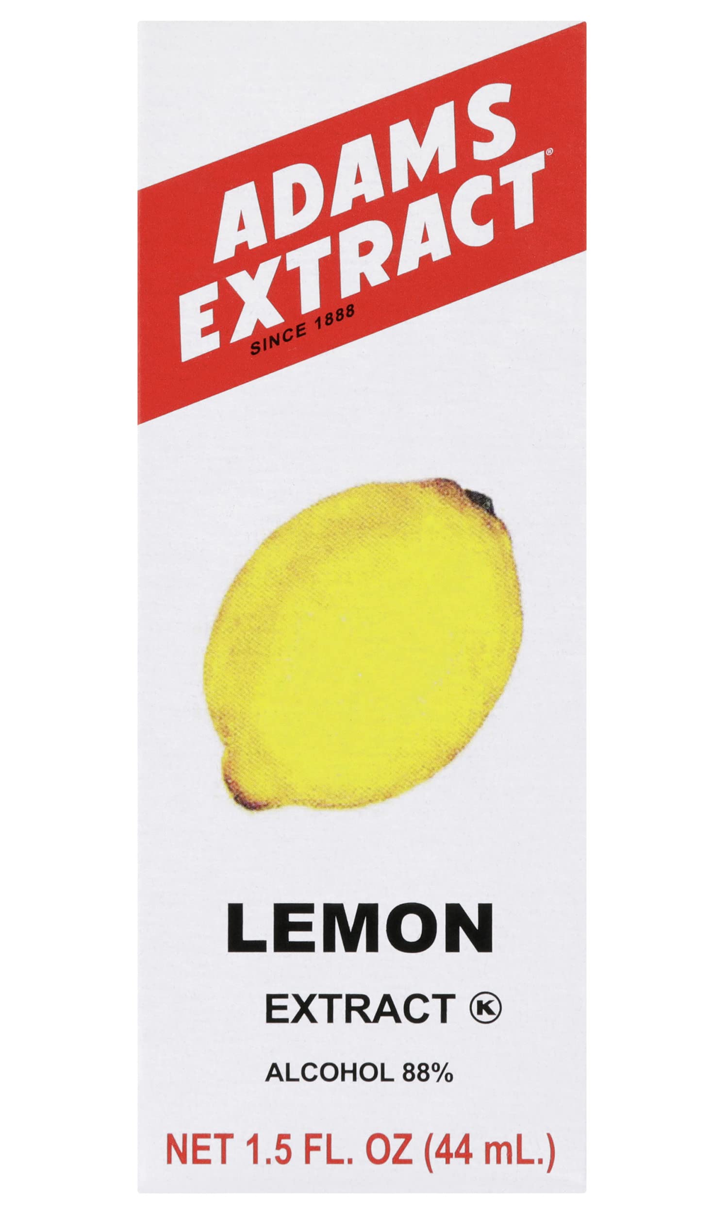 Adams Extract Flavoring 1.5oz Bottles (Pack of 3) Choose Flavor Below (Lemon Extract 1.5oz)
