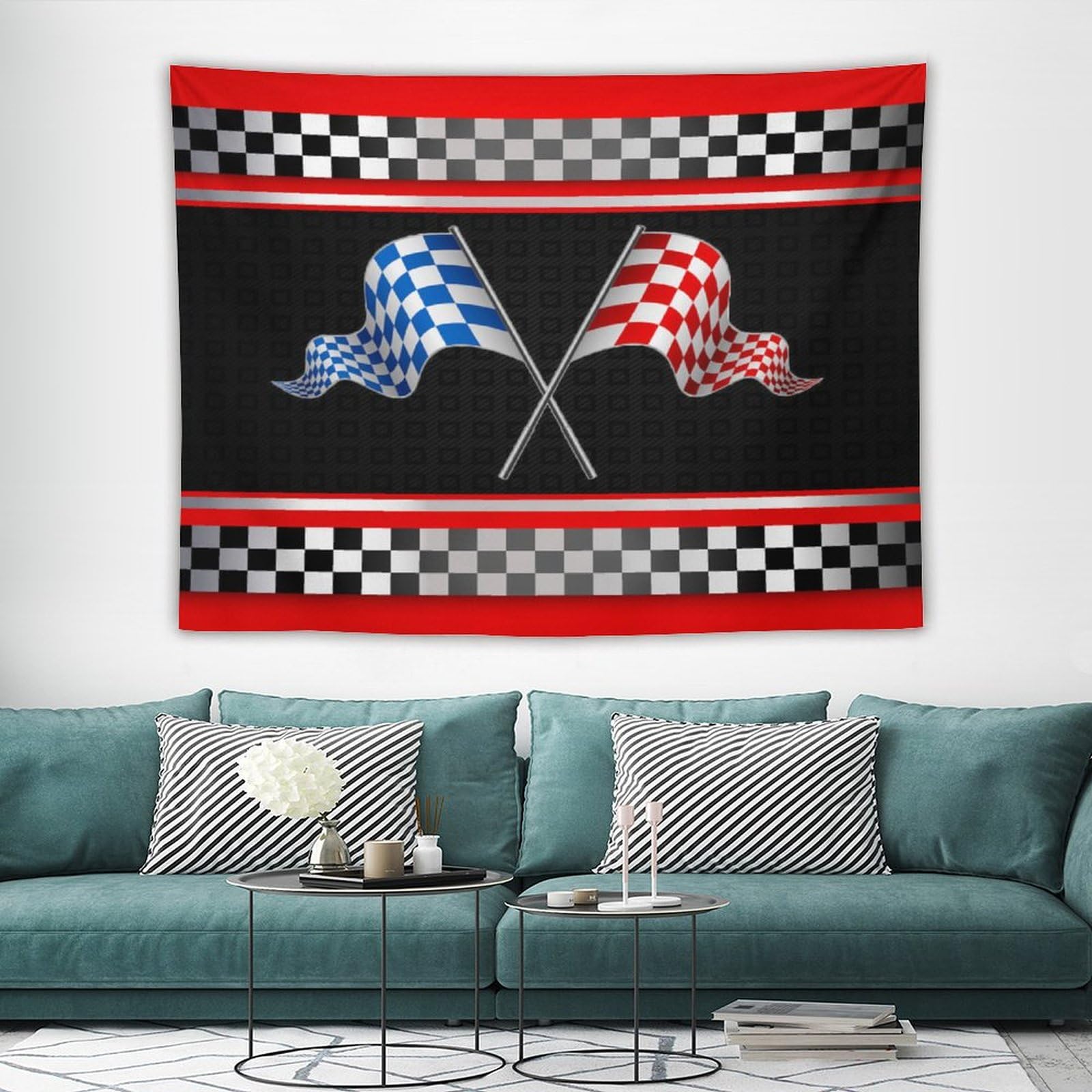 Race Car Flags Blue Background Racing Flag Images Free Download On