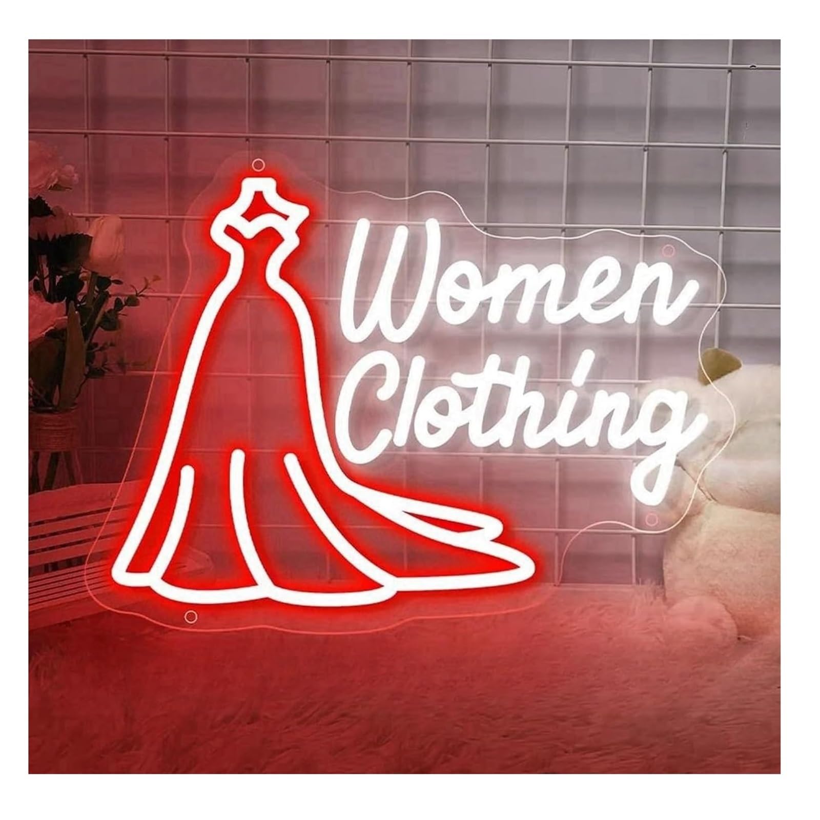 Zynther Neon lamp for neon Sign Lights for Welcome Clothing Store, Wall Decoration, Dimmable