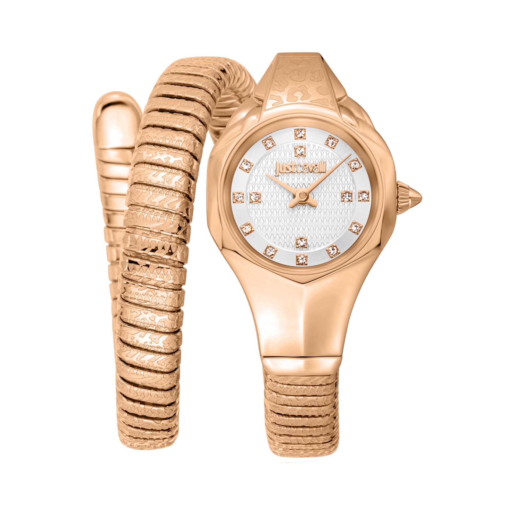 Just Cavalli Stainless Steel Analogue Wrist Women Watches Rose Gold Band with 2 Hands Silver Dial Bracelet Watch for Girls/Ladies - JC1L270M0045 (B0CH8T6XML) Amazon Price History, Amazon Price Tracker