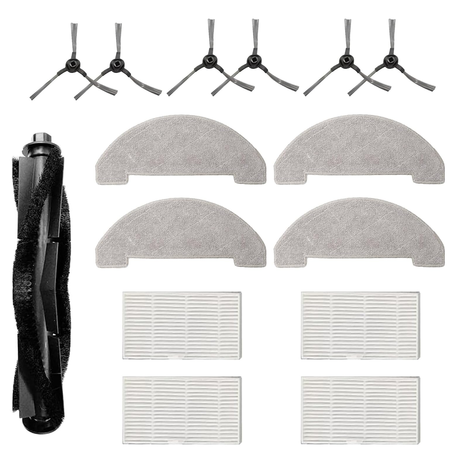 Accessoires aspirateur Proscenic Q8 brosse rouleau filtres HEPA et chiffons microfibres