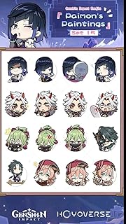 ستيكر انمي بتصميم شخصية عشوائية مستوحاة من انيمي جينشن تارتاجليا 15