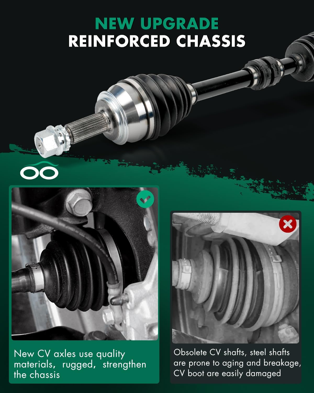 SCITOO CV Axle Shaft Assembly Front Left Fit For Nissan Rogue Sport 2.0L 2017-2022