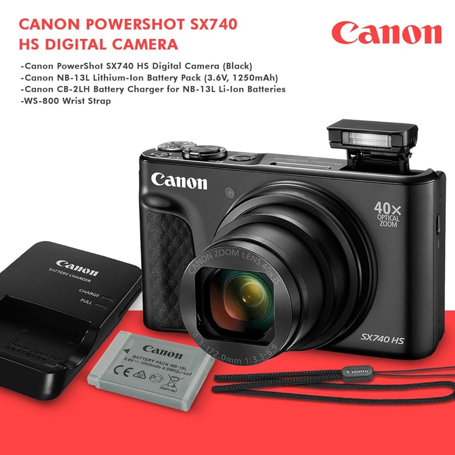 Canon PowerShot SX740HS ブラック Canon PowerShot SX740 HS | Superzoom Camera