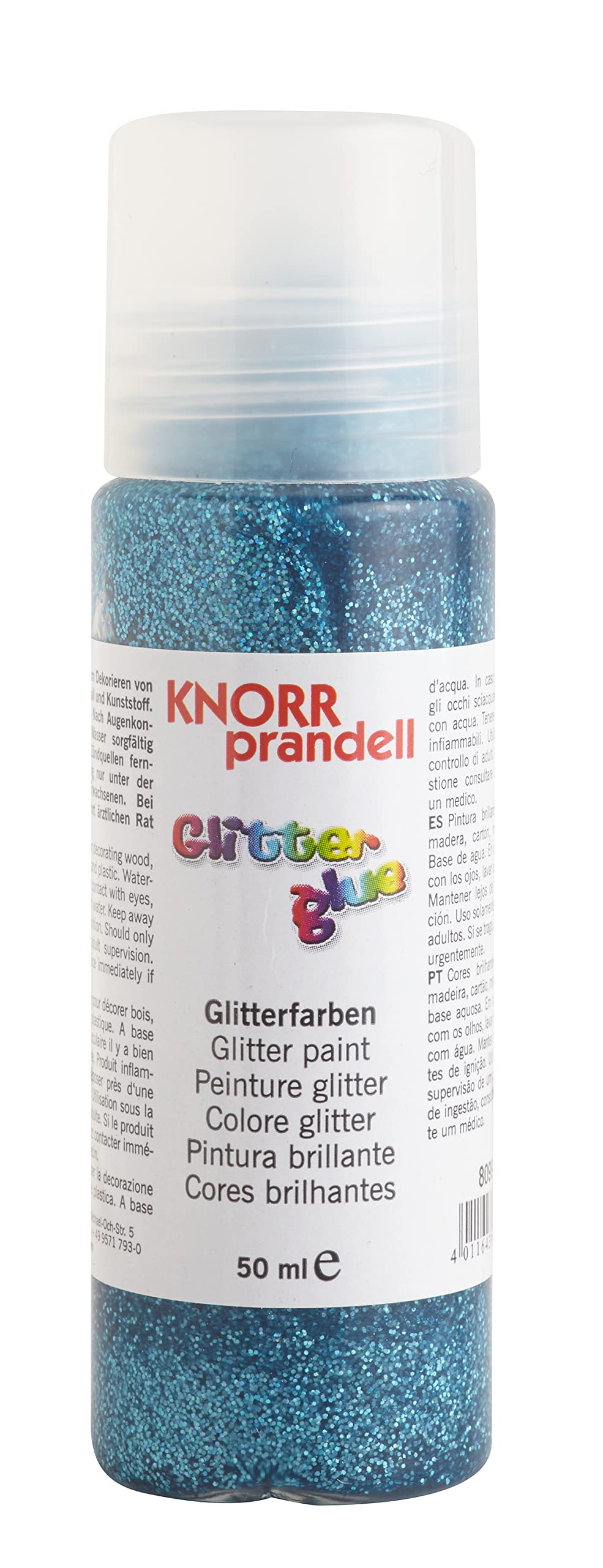Knorr Prandell 218099034 Glitter Glue 50 ml Sky Blue