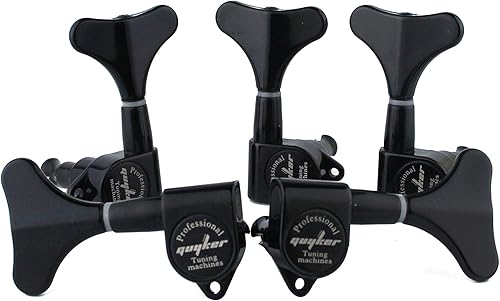 Miniatura 20 de Guyker Afinadores de bajo de guitarra (4 para la derecha) – Cabezal de afinación sellado, clavijas de afinación selladas, repuesto de cabezal