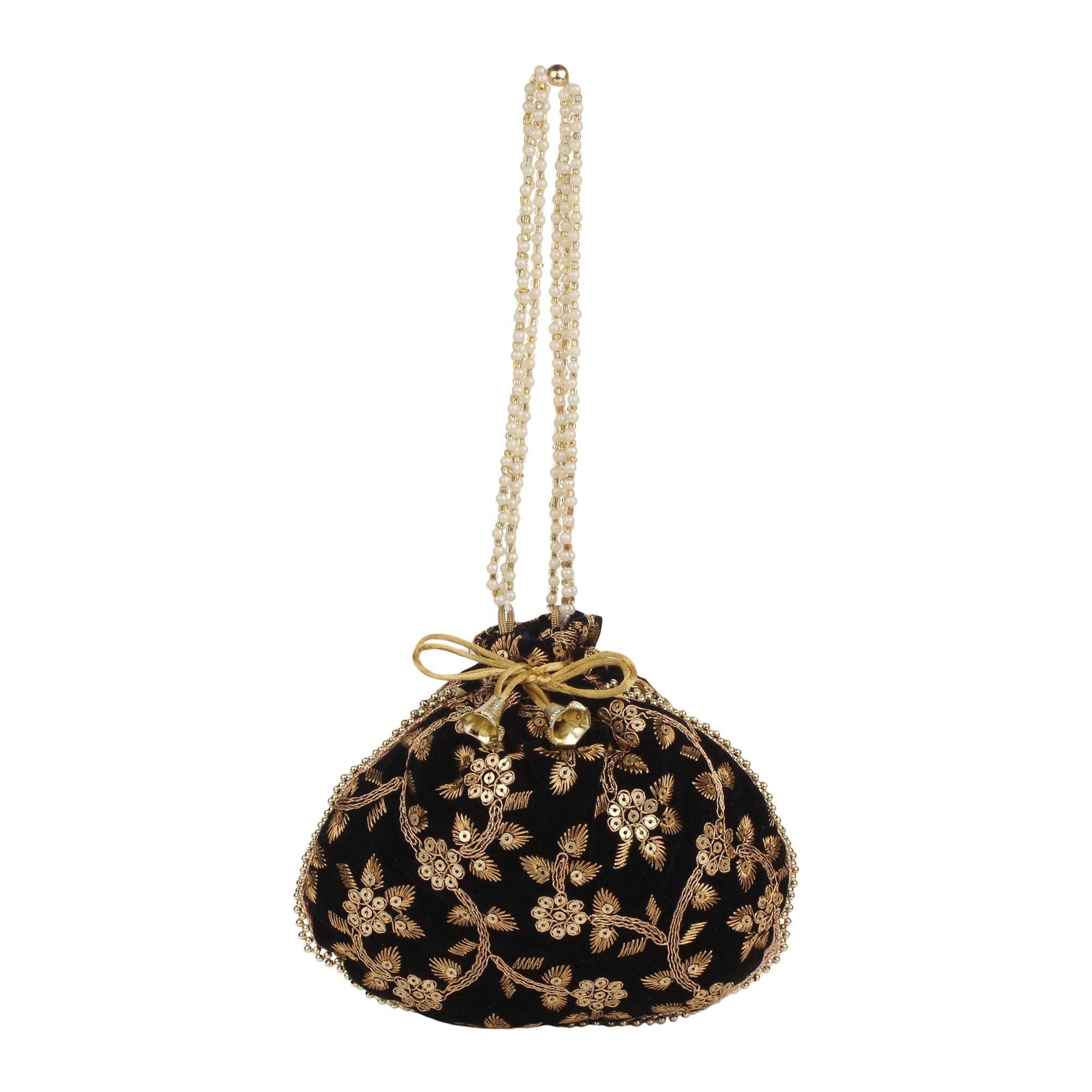 Voila Stylish Embroidered Potli Bag/Handbag for Women Party, Wedding, and Gifting Golden (B09MY6WGYX) Amazon Price History, Amazon Price Tracker