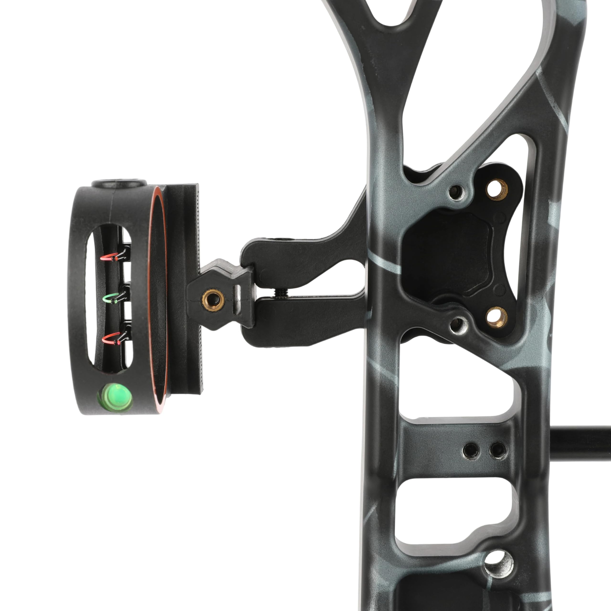 SHARROW Mirino per Arco Compound 3 Pin Bow Sight Micro Regolabile Alluminio Accessori Caccia