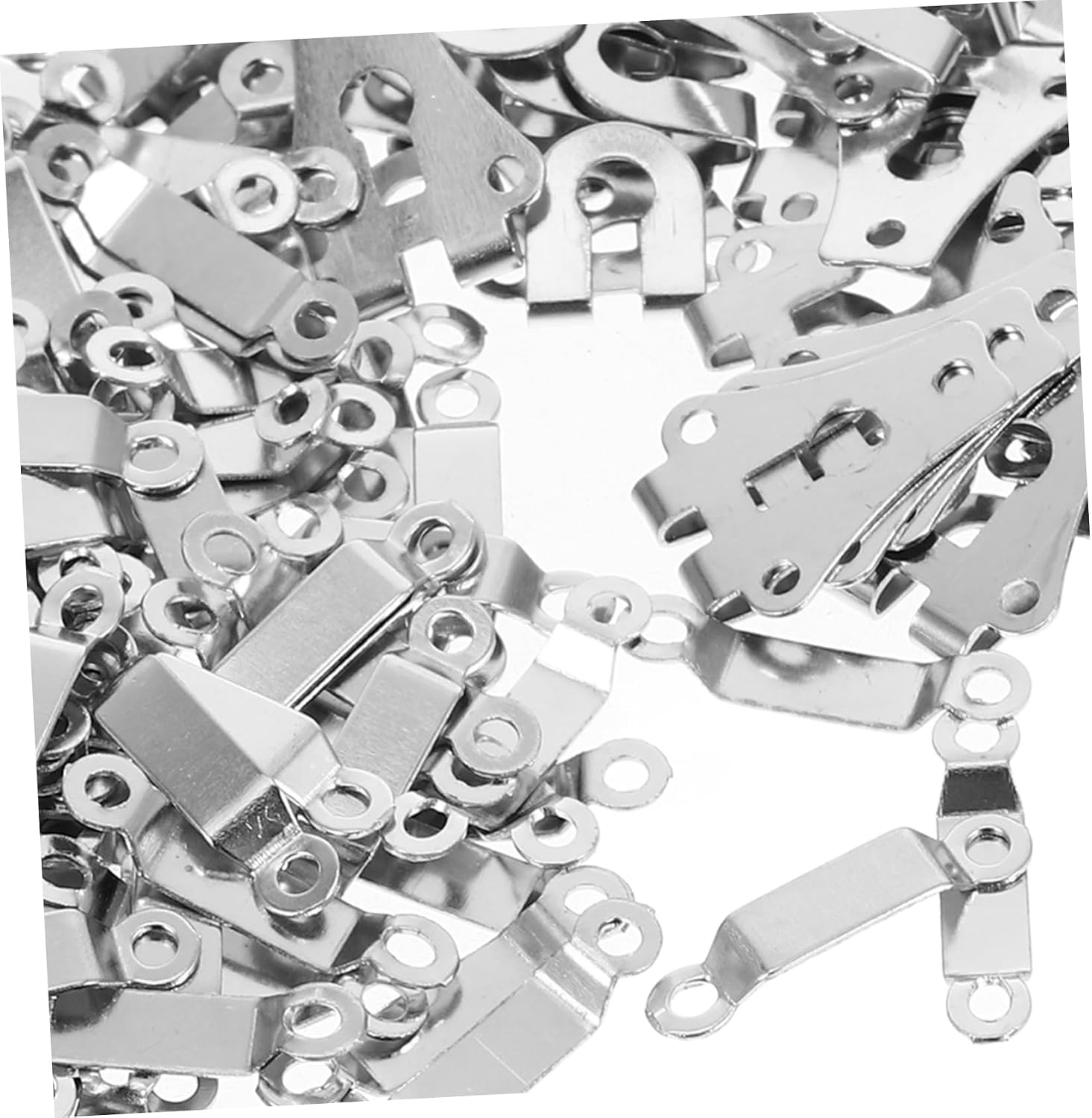 VILLCASE 288sets Stainless Steel Pants Hooks Eyes Clothing Fasteners for Jeans Skirts Dresses Hand Sewing Accessory Invisible Fastener Set