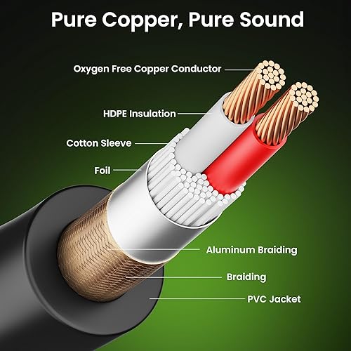 Miniatura 5 de GearIT Cable de iluminación de escenario DMX a DMX (100 pies, paquete de 2) DMX macho a hembra (compatible con XLR), blindado equilibrado de 3 pines