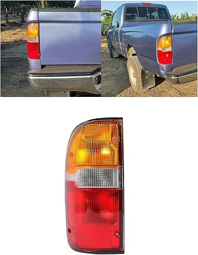 ECOTRIC Luz trasera compatible con la lámpara de camión Toyota Tacoma 1995-2000, luz trasera de freno de señal trasera del lado izquierdo del