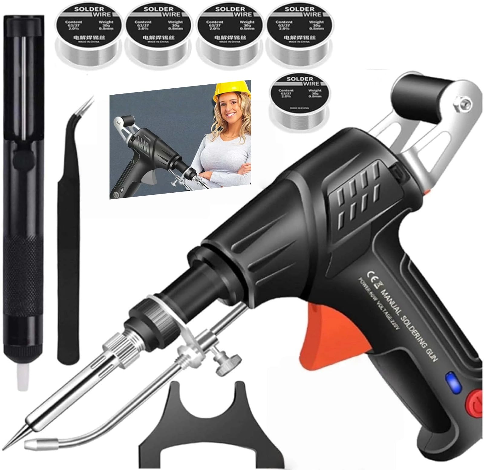 2025 New Welder 3 in 1 Laser Welder Tool Laser Welding Device for Welding All Metals, Removing Rust, Cutting with Five Volumes (Noir)