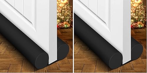 Miniatura 11 de Holikme Tapón de Corrientes de Aire para Puerta de Dos Lados, Burlete Climatizador para Ventana, Bloqueador de Brisa, Barreras Ajustables para Beige