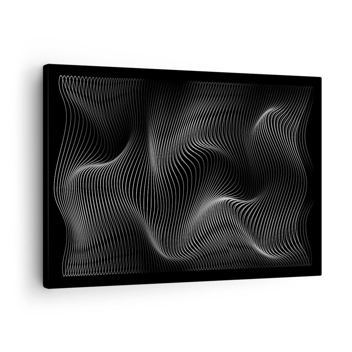 ARTTOR Lienzos decorativos 3D Líneas Moderno Cuadro Sobre Lienzo Moderno 70x50cm Cuadros Decoracion Salon Dormitorio Cocina Cuadros Pared Imágenes Wall Art Prints Decor Canvas AA70x50-5574