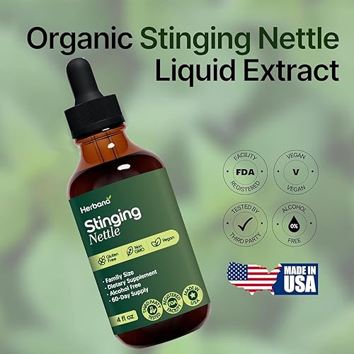 Miniatura 4 de Extracto líquido de hoja y raíz de ortiga picante, 4 onzas líquidas, soporte urinario y renal natural para hombre y mujer, Urtica Dioica orgánica,