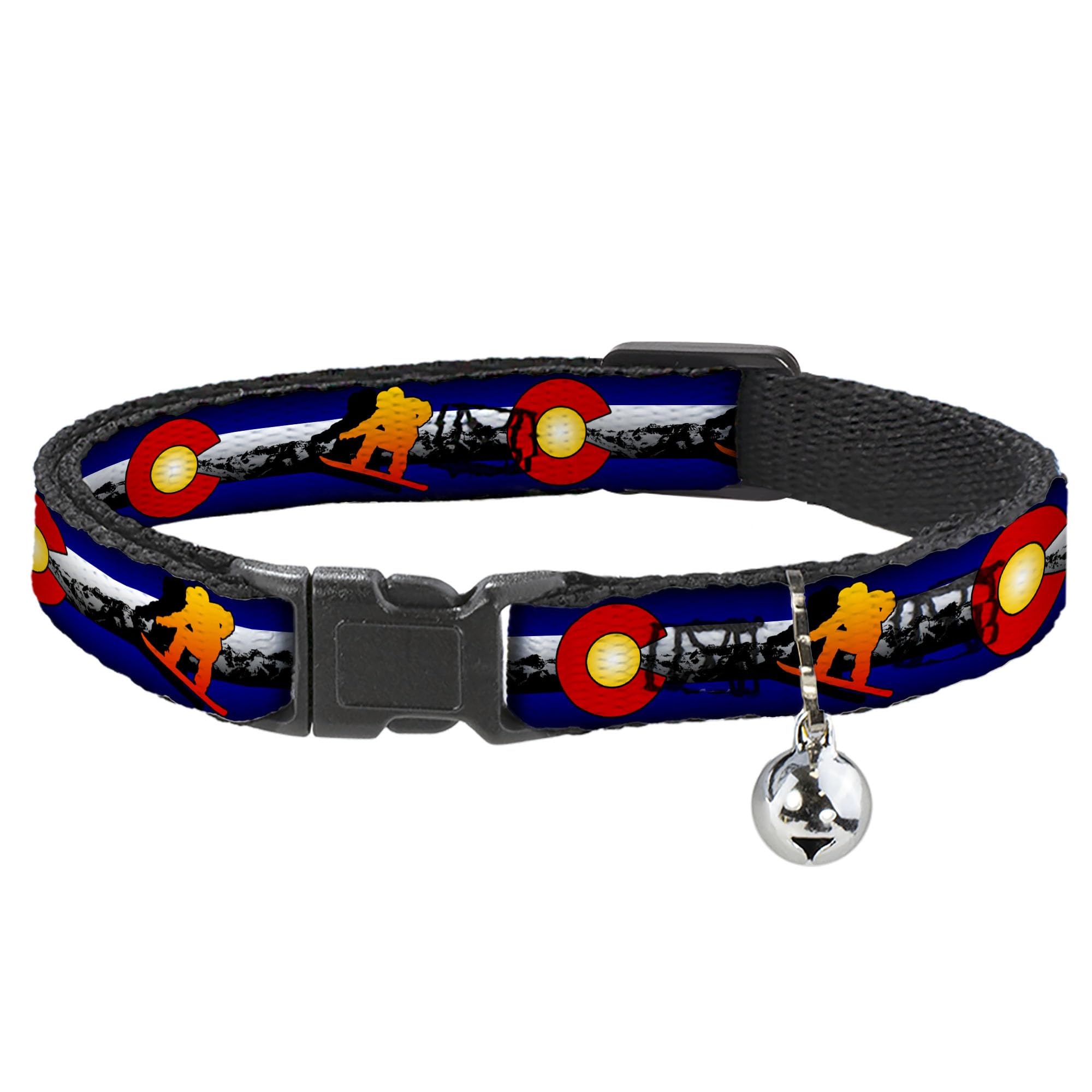 Collar para gato ajustable con cierre breakaway talla mediana Buckle-Down