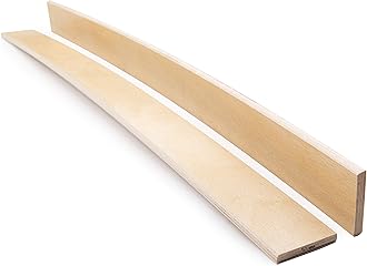 Green Design Pack of 3 Slats 53 mm wide Beech Wood Replacement Bed Slats Curved Sprung Single Double Grade A (880 mm Long) 3 pcs