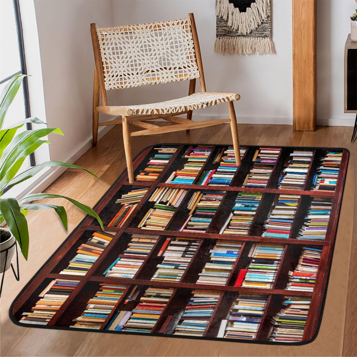 Tapis vintage antidérapant pour la chambre d'enfant ou le salon