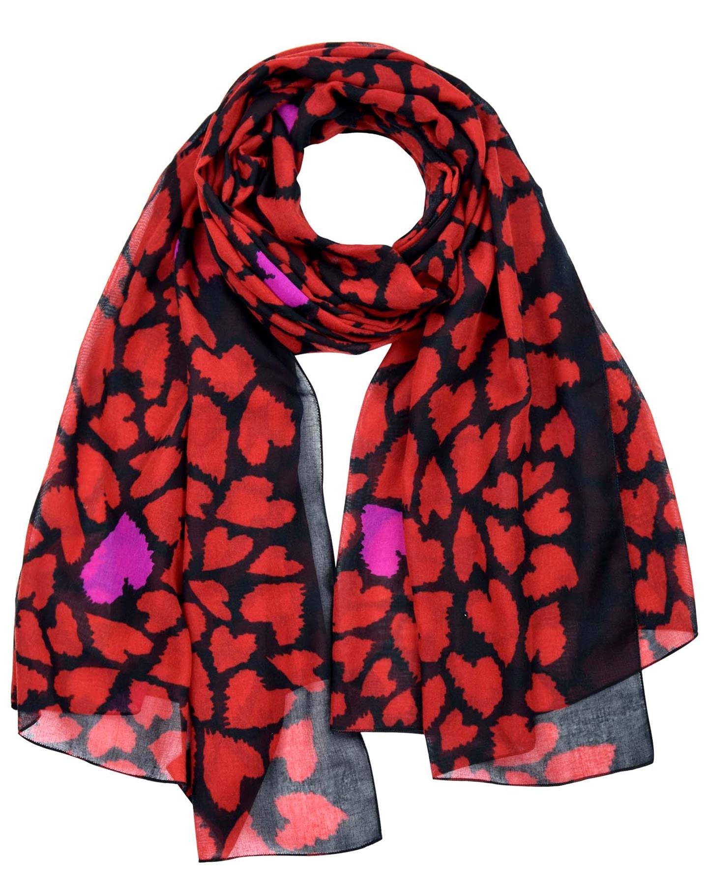 Basic SenseHeart Printed Large Scarf Soft Shawl Wrap