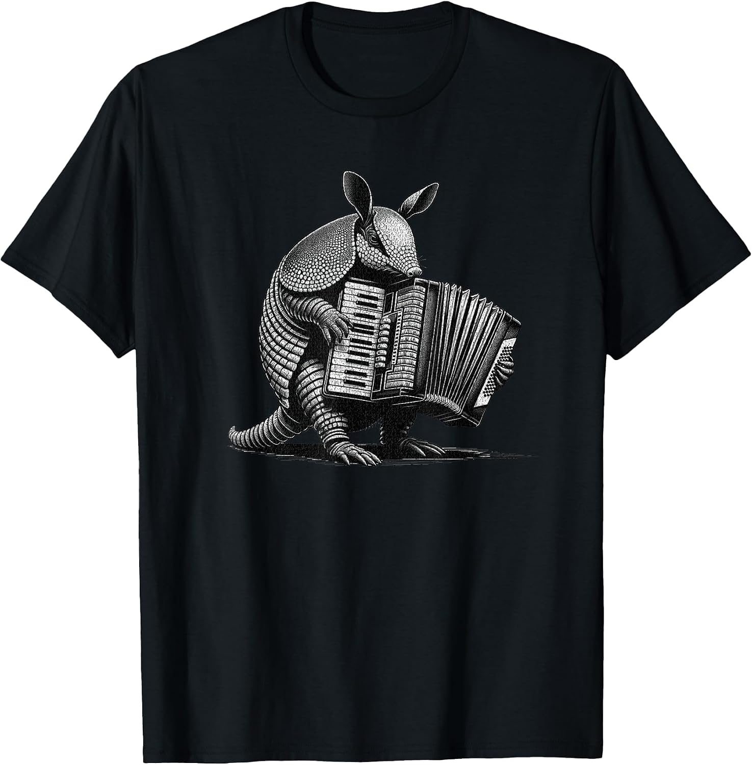 Armadillo Playing the Accordion, Funny Animals, Musicians T-Shirt