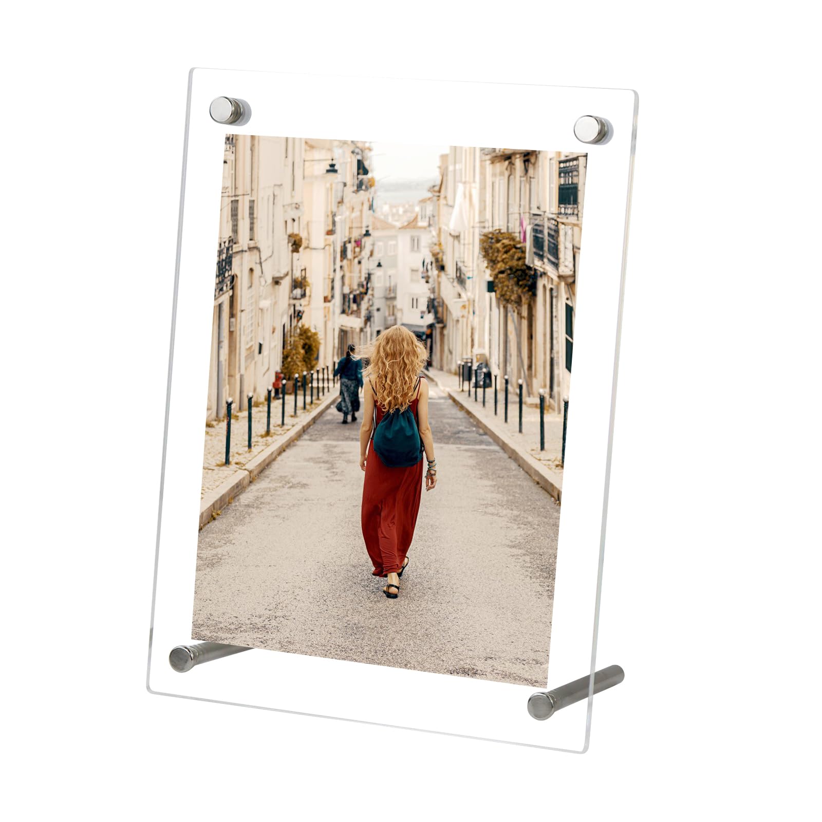 Andiker Acrylic Photo Frame, 6x4 inch Transparent Frameless Picture Frames for Tabletop Horizontally and Vertically Clear Photo Frames for Living Room Bedroom Wedding โ image 1
