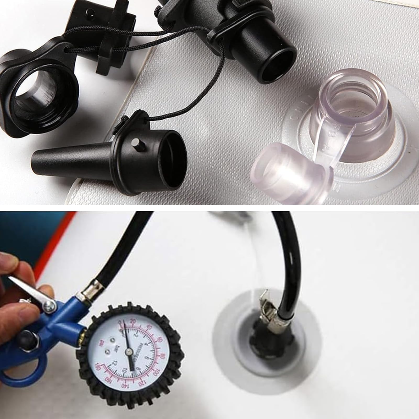 2-tlg. Schlauchboot Pumpe Adapter - Für SUP, Kajak & Luftmatratzen